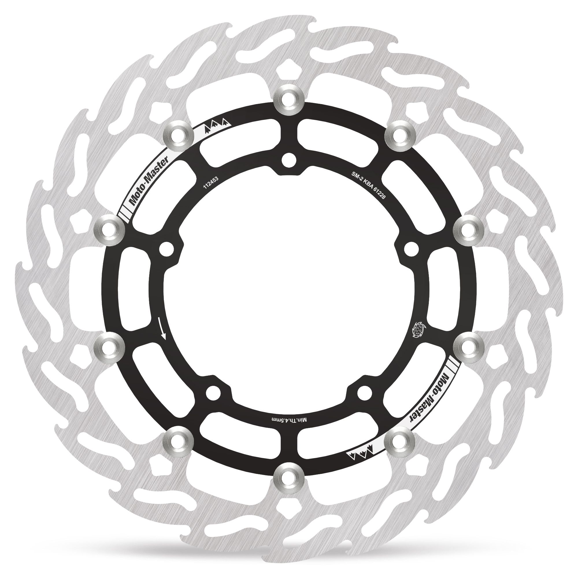 Moto-Master Bremsscheibe Flame vorn schwim. Supermoto Racing 320 links