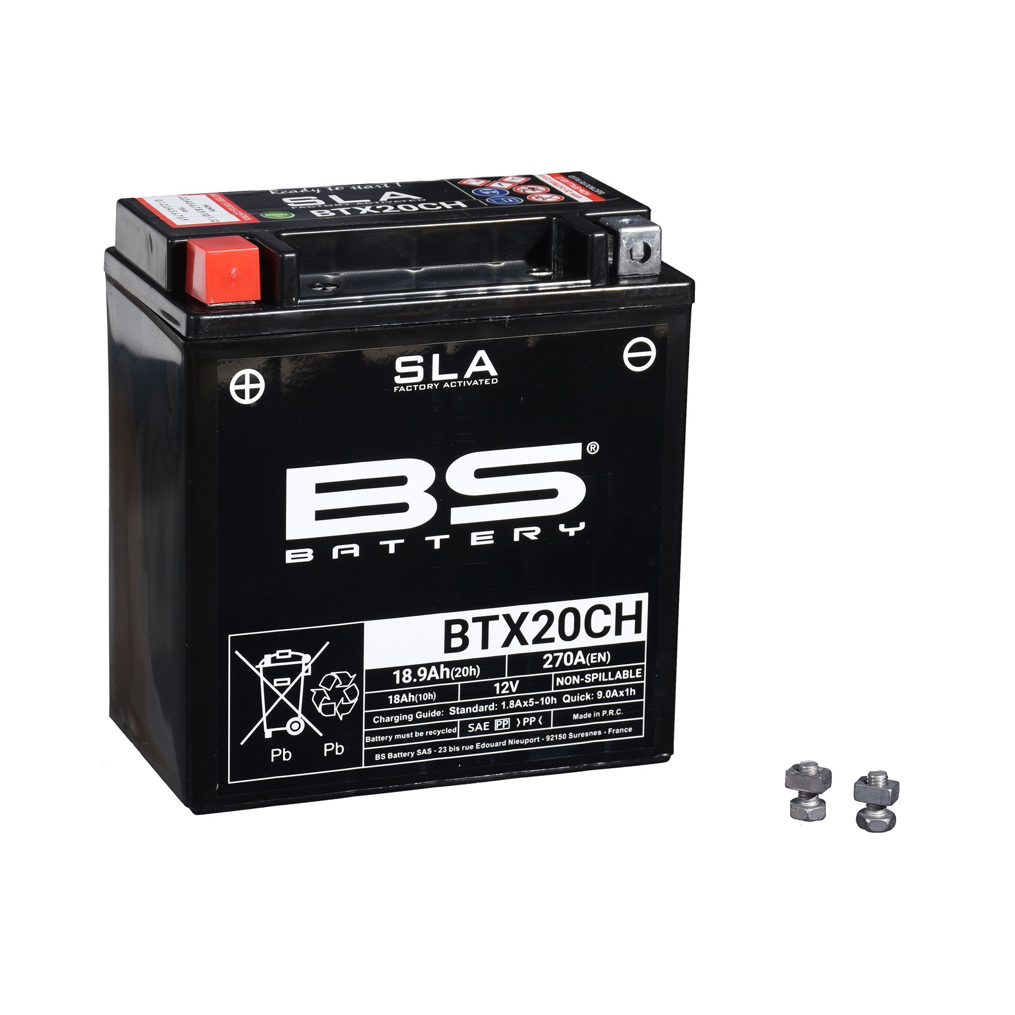 BS Batterie 12V 18AH YTX20CH- Gel -Battery
