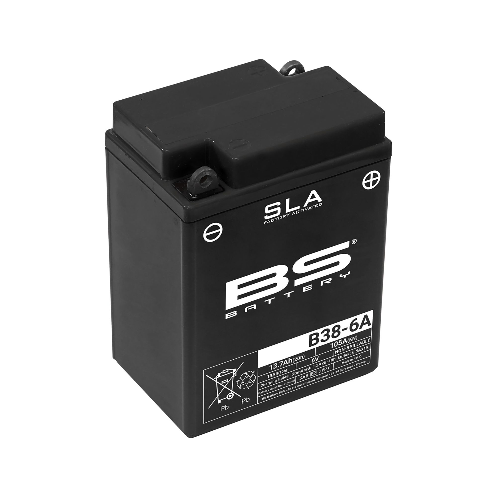 BS Batterie 6V 13AH B38-6A GEL -Battery