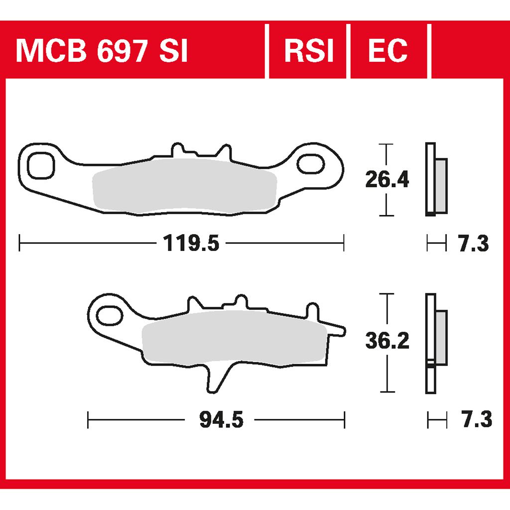 TRW Bremsbelag Sinter Offroad Racing