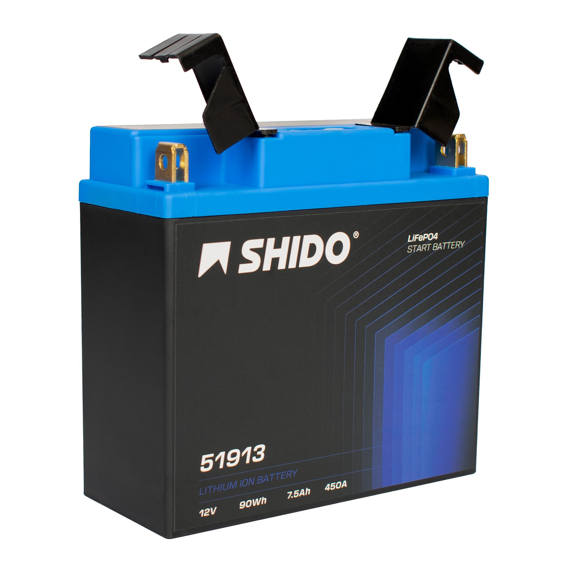 Shido Batterie 12V 7,2AH19AH 12N19 Lithium-Ionen 51913