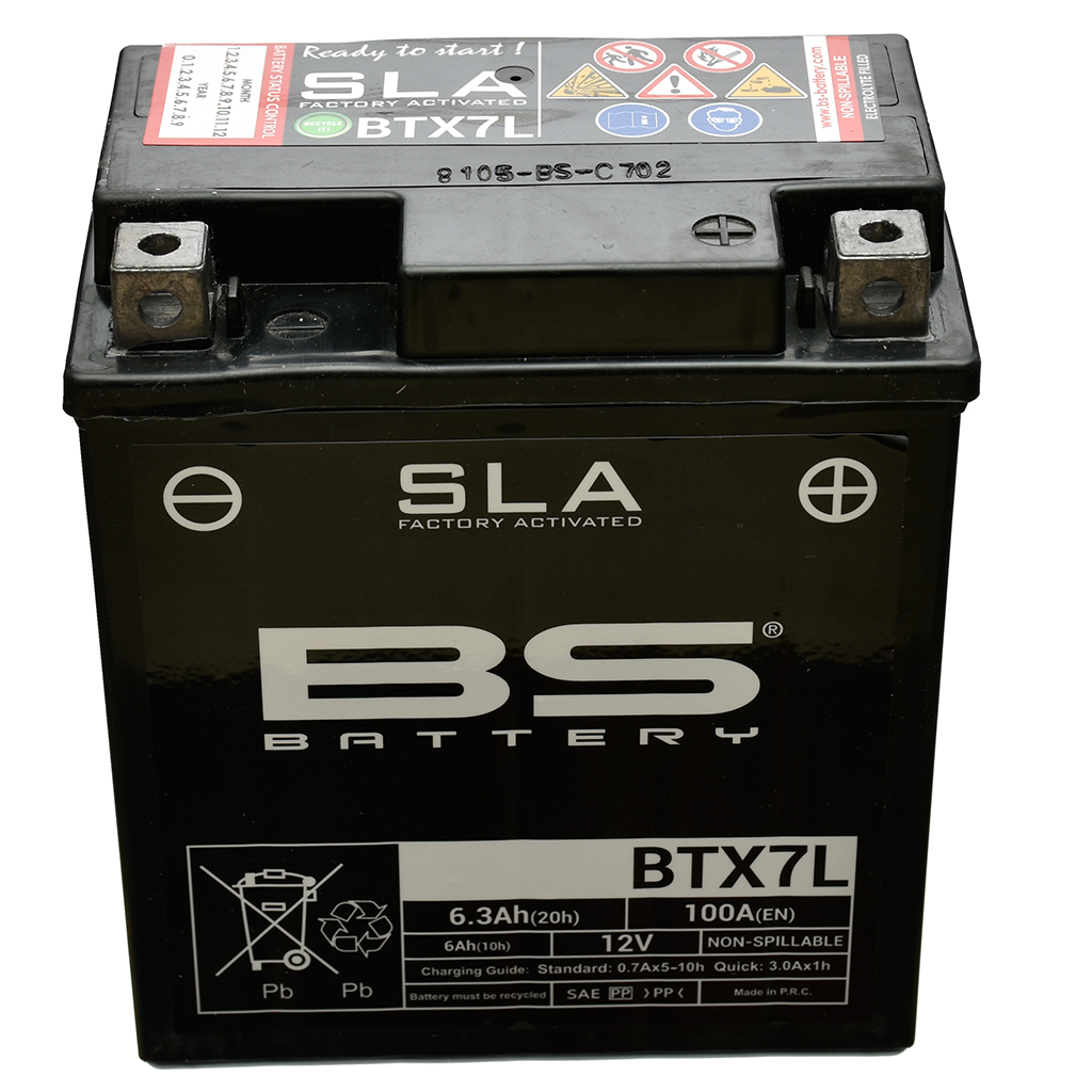 BS Batterie 12V 6AH YTX7L- Gel -Battery 50614