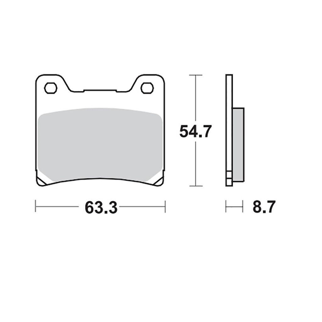 Moto-Master Bremsbelag RoadPRO Sinter hinten