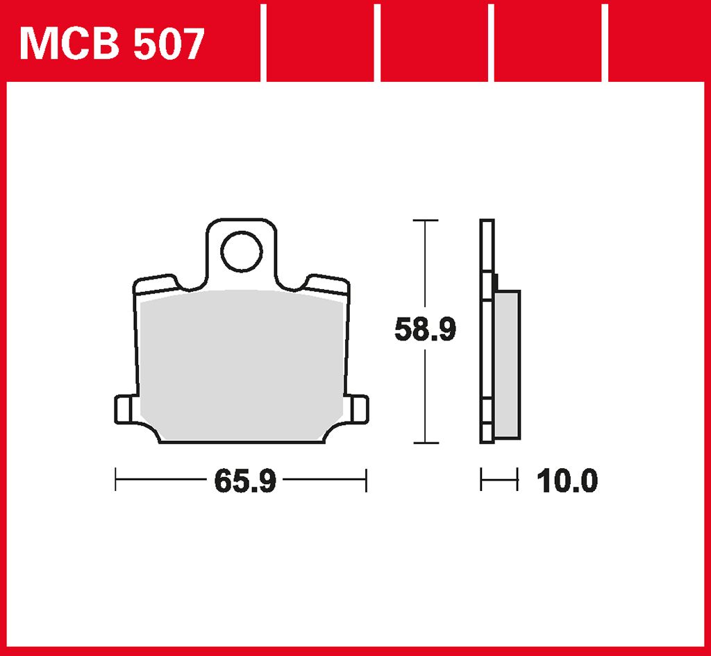 TRW Bremsbelag organisch