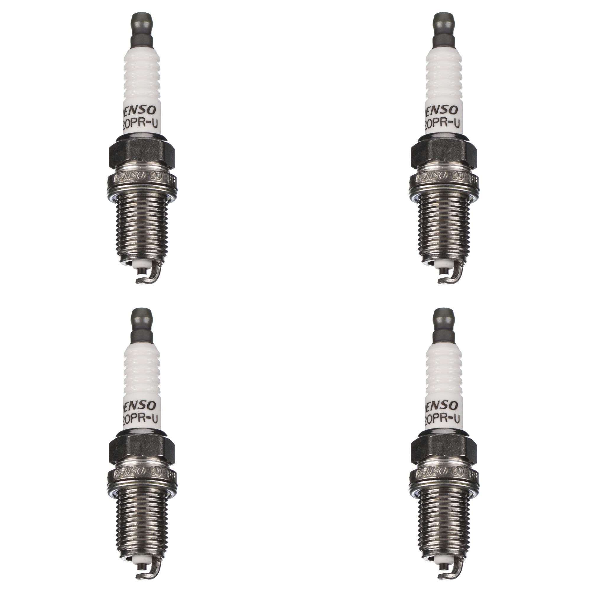 DENSO Zündkerze K20PR-U m. fester Mutter 4er Set