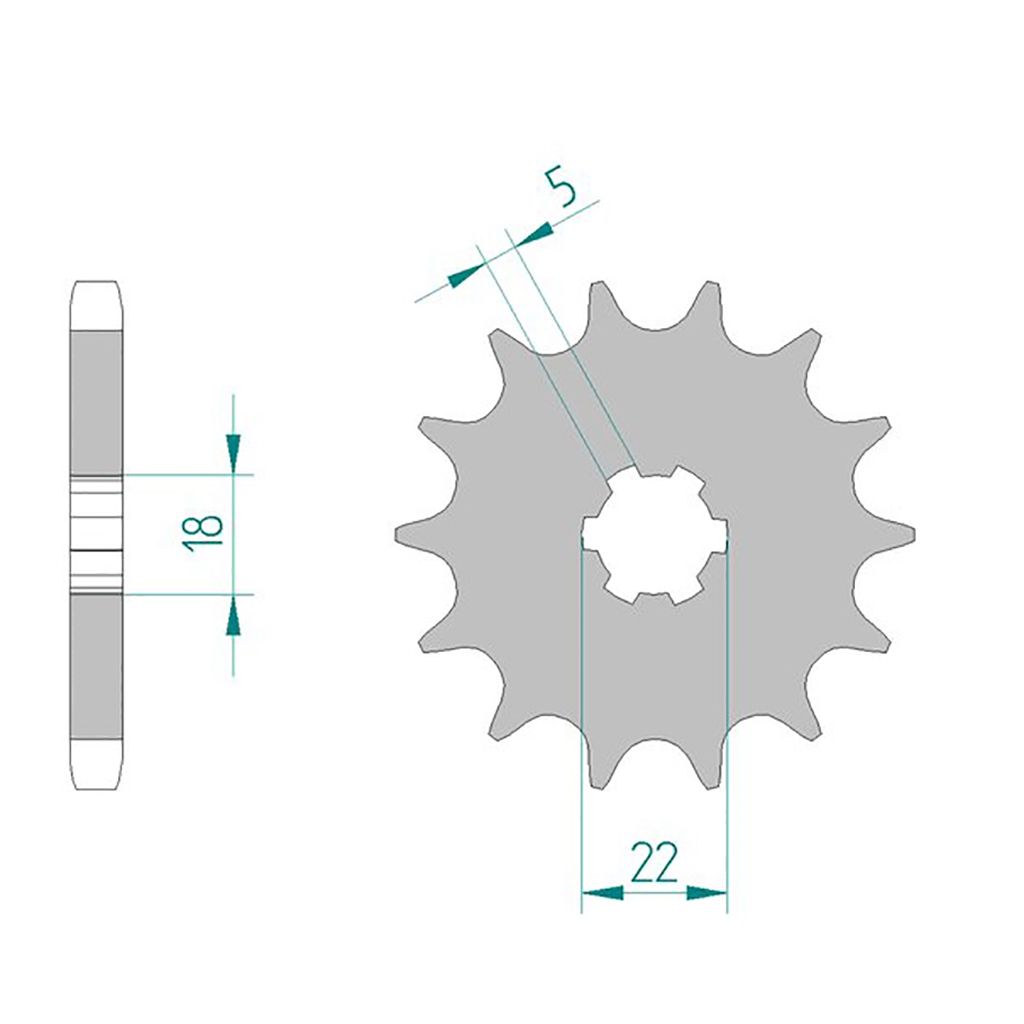 AFAM Ritzel #530 15 Zähne