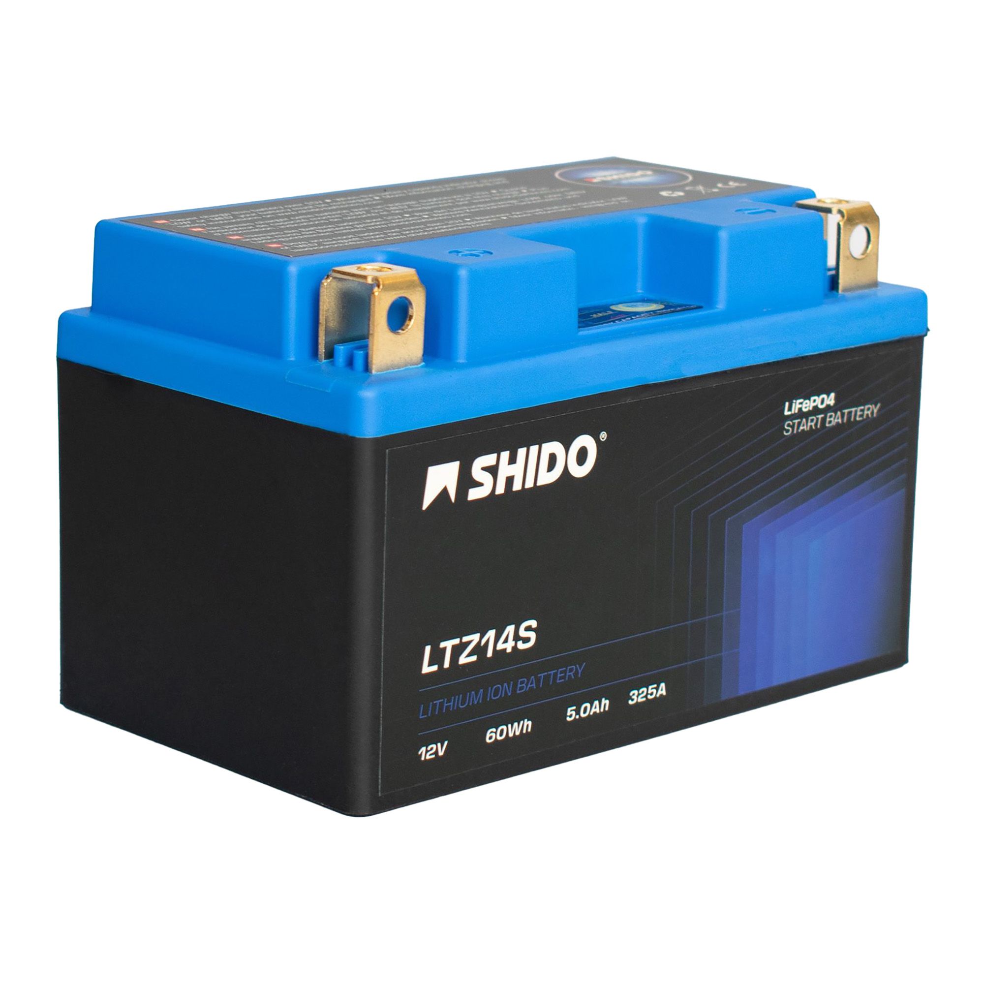 Shido Batterie 12V 4,5AH11,2AH YTZ14S Lithium-Ionen