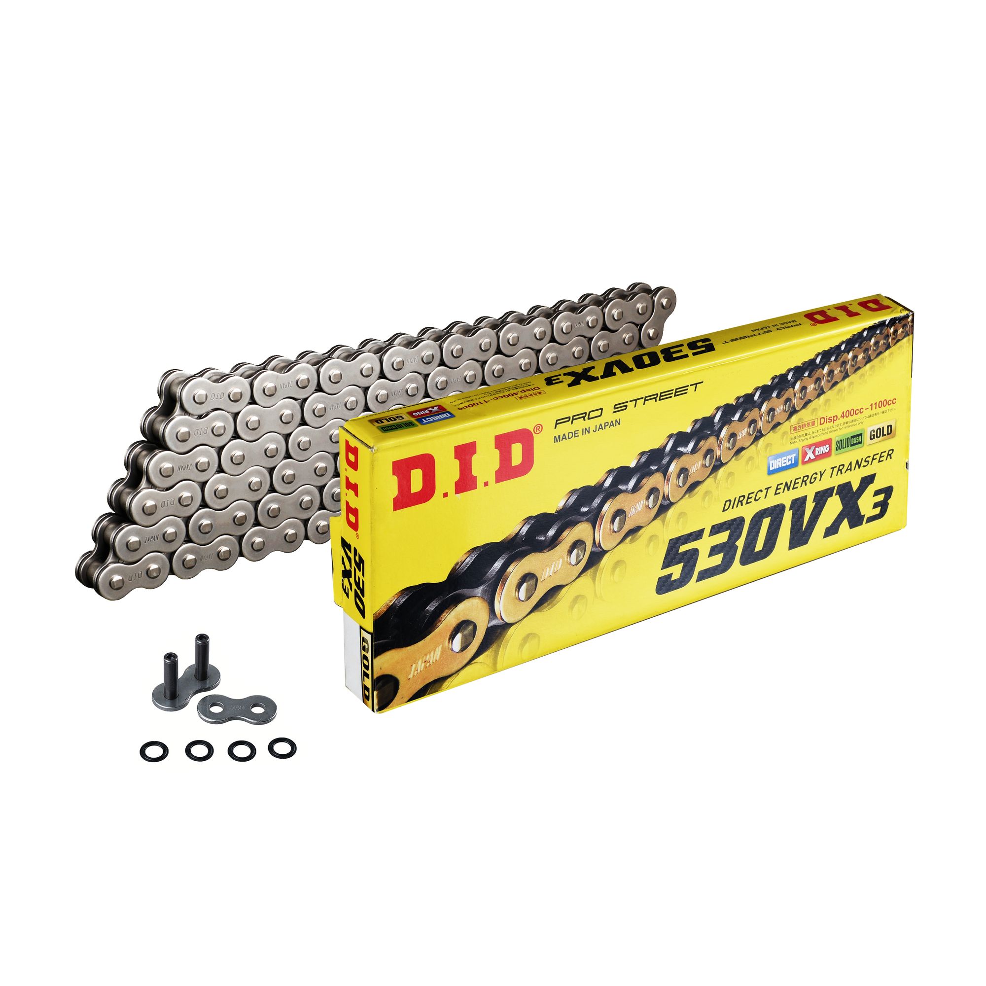 DID Kette 530 VX3 B&B 100 mit Niet-Schloss