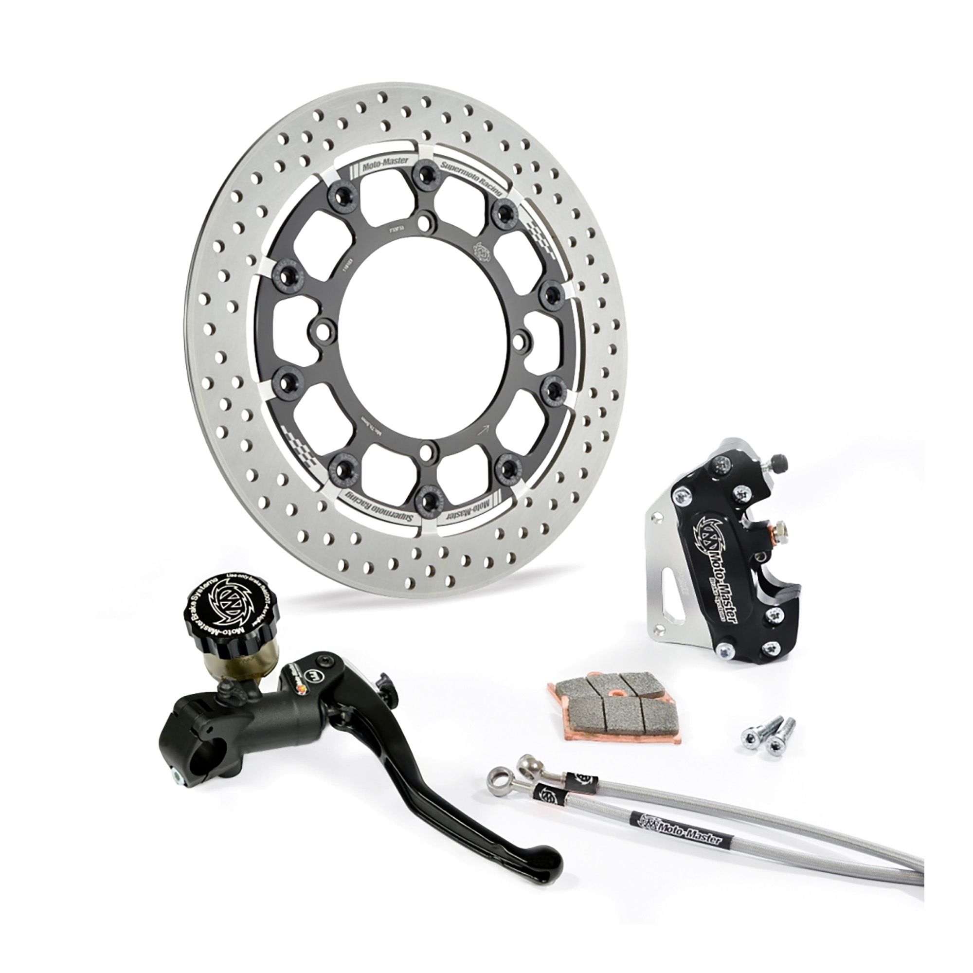 Moto-Master Supermoto Kit 300 Halo Bremsscheibe Bremssattel Bremspumpe