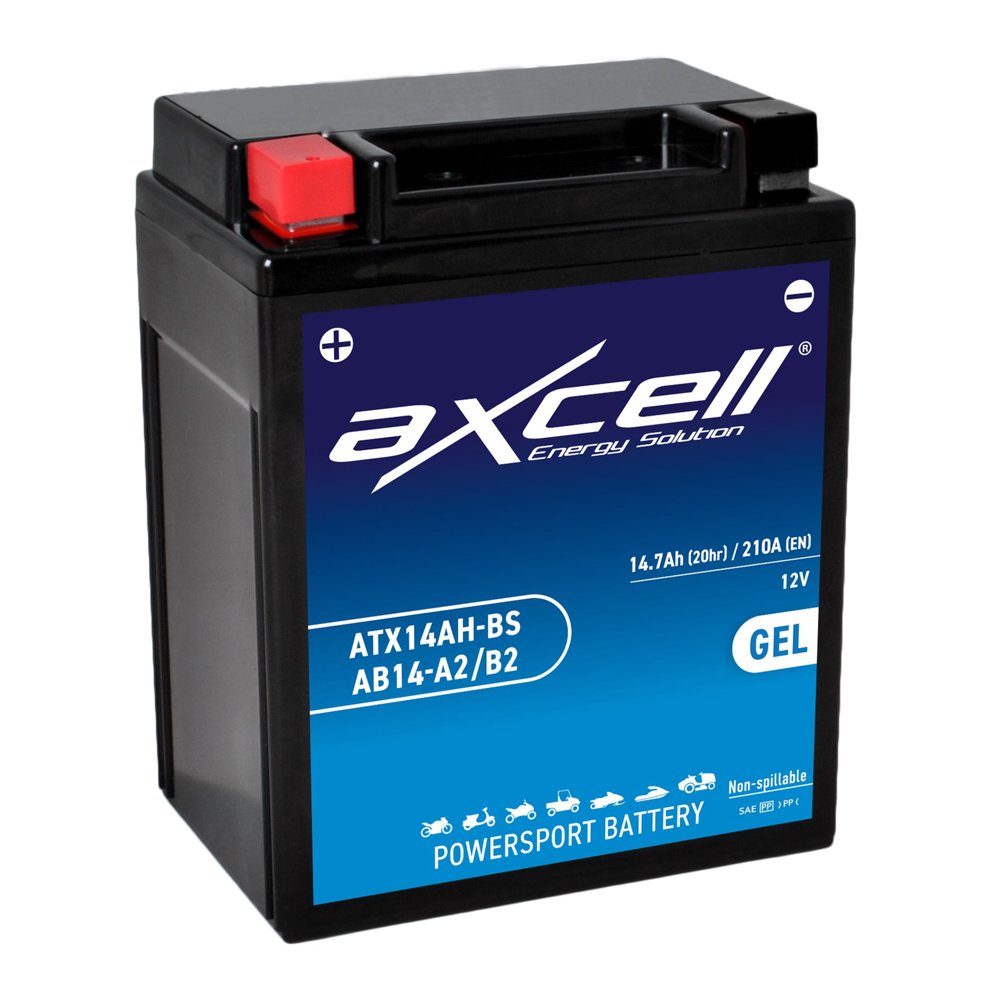 AXCELL Batterie 12V YB14-A2 GEL 51412