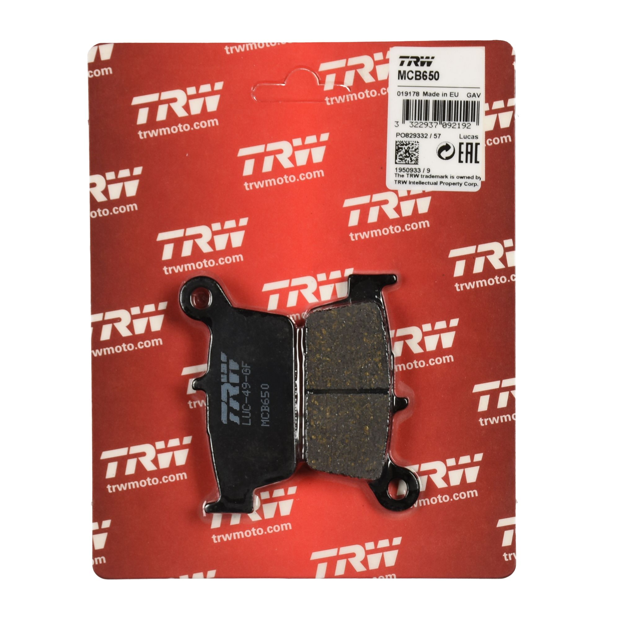 TRW Bremsbelag organisch