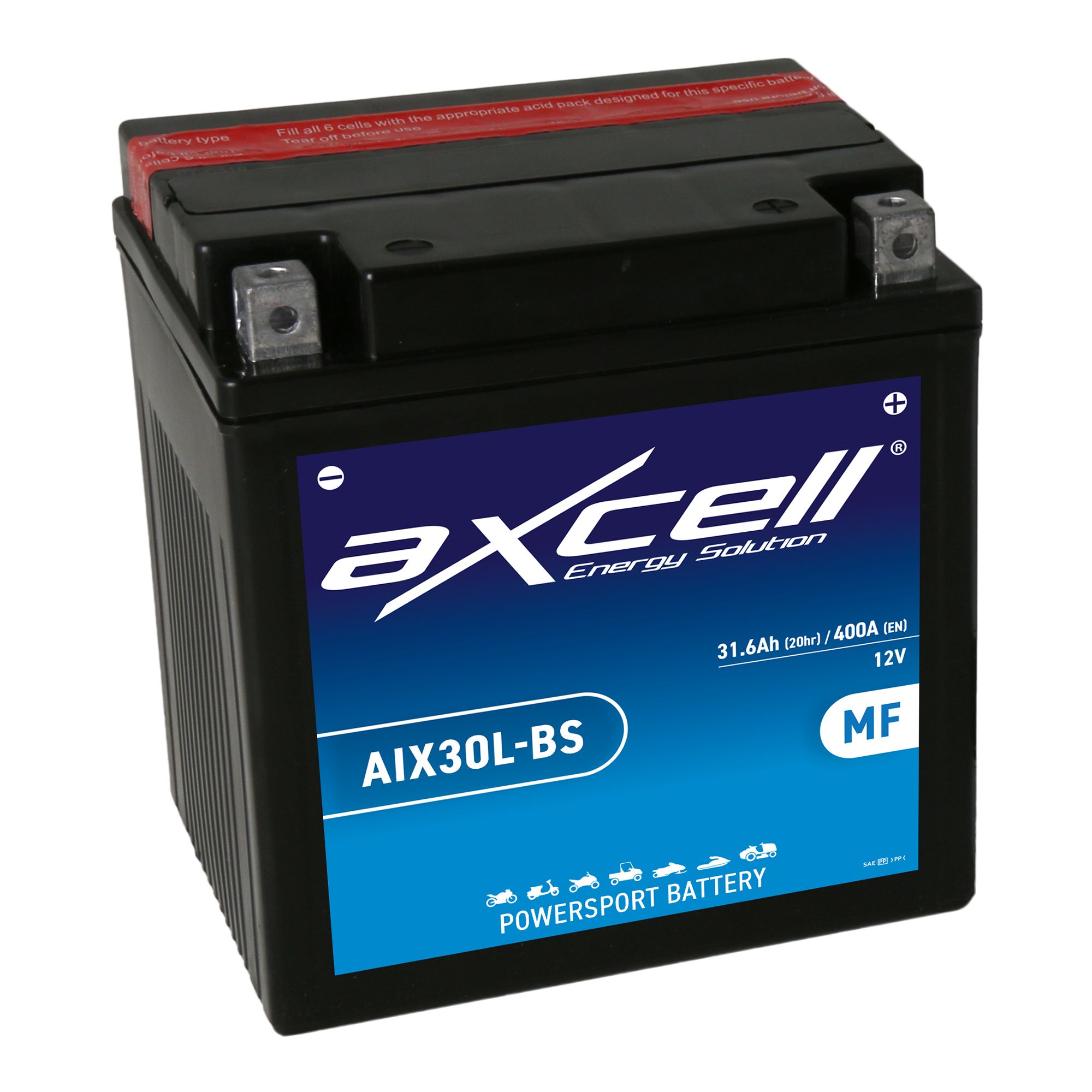 AXCELL Batterie 12V YIX30L Wartungsfrei