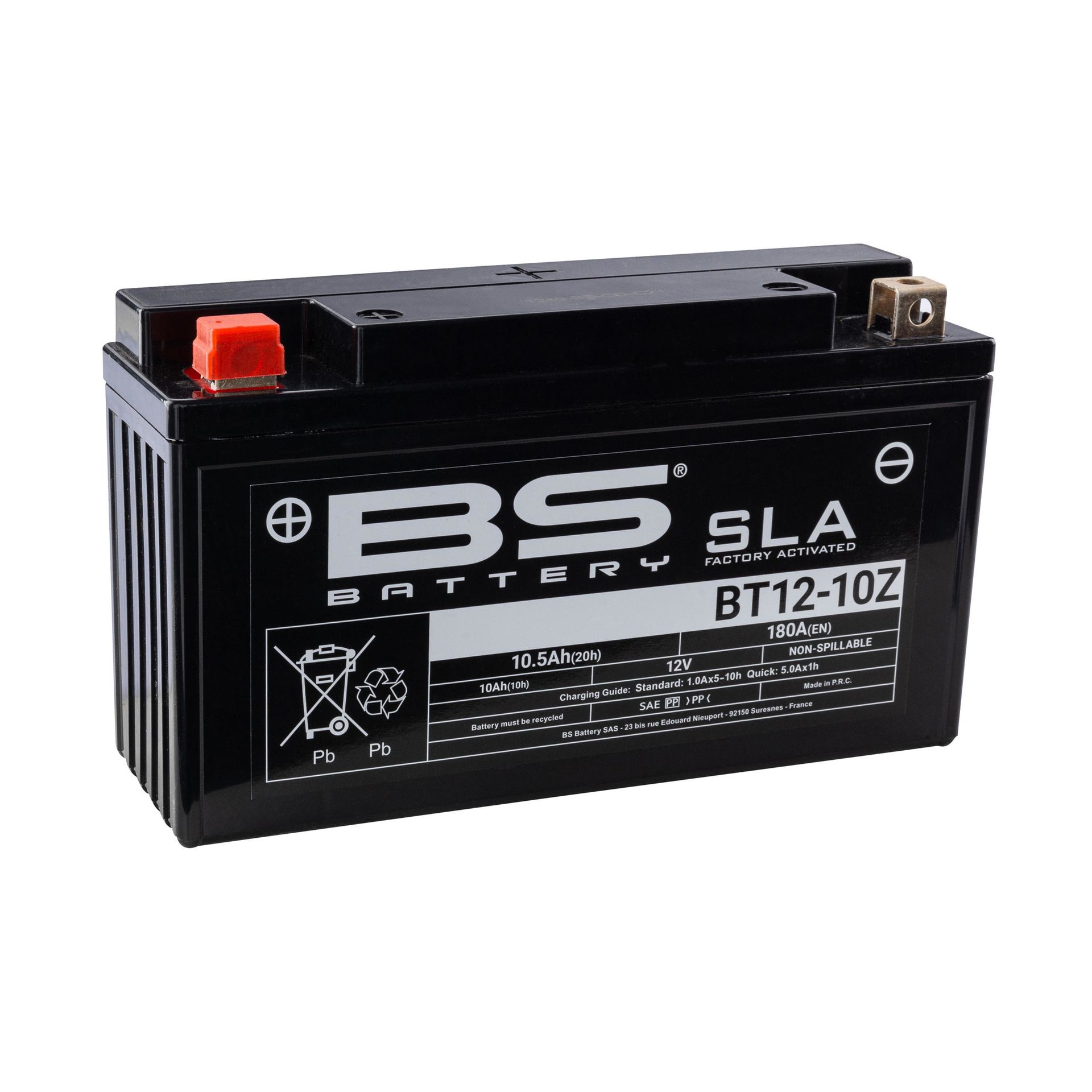 BS Batterie 12V 10AH YT12-10Z Gel -Battery