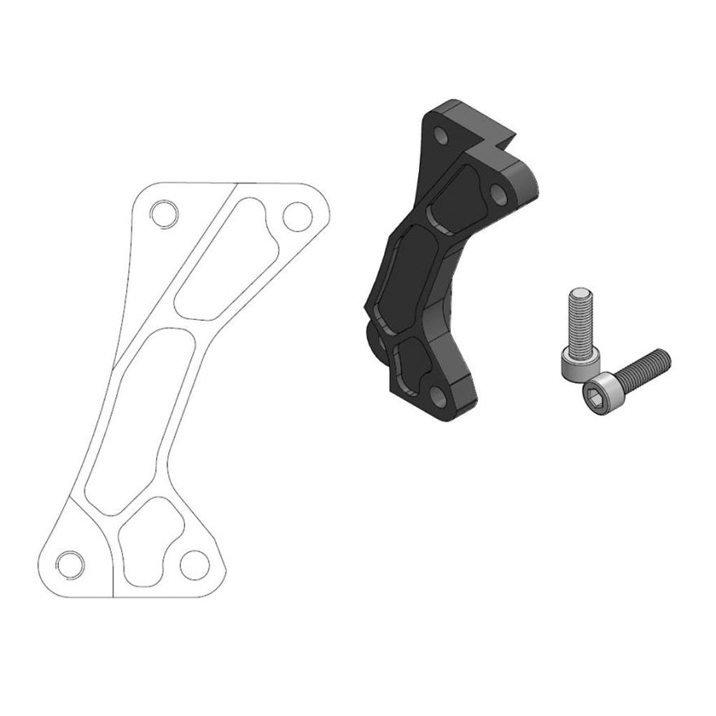 Moto-Master Bremssattel-Adapter Supermoto Street Adapter 320 mm Ø