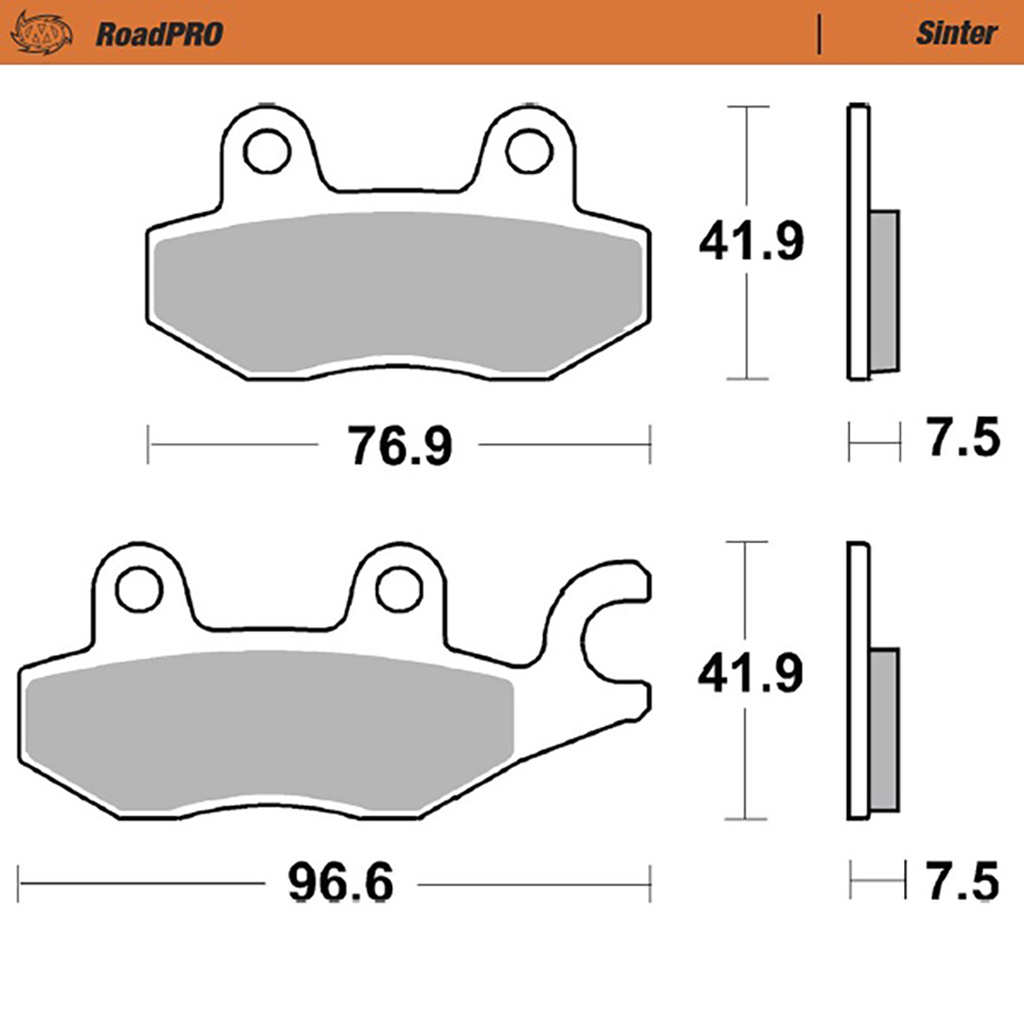 Moto-Master Bremsbelag RoadPRO Sinter vorn