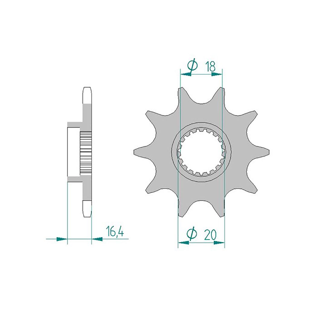 AFAM Ritzel #520 10 Zähne