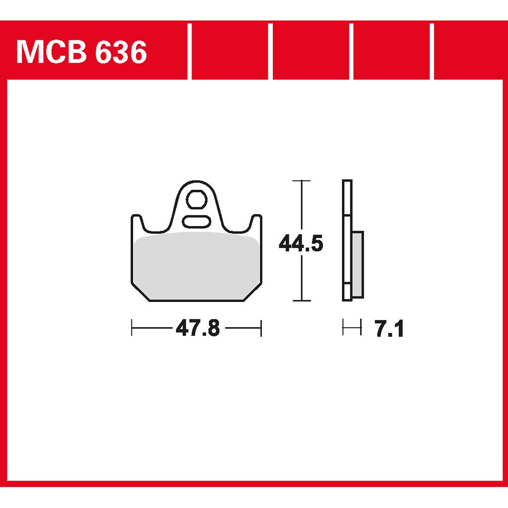 TRW Bremsbelag organisch