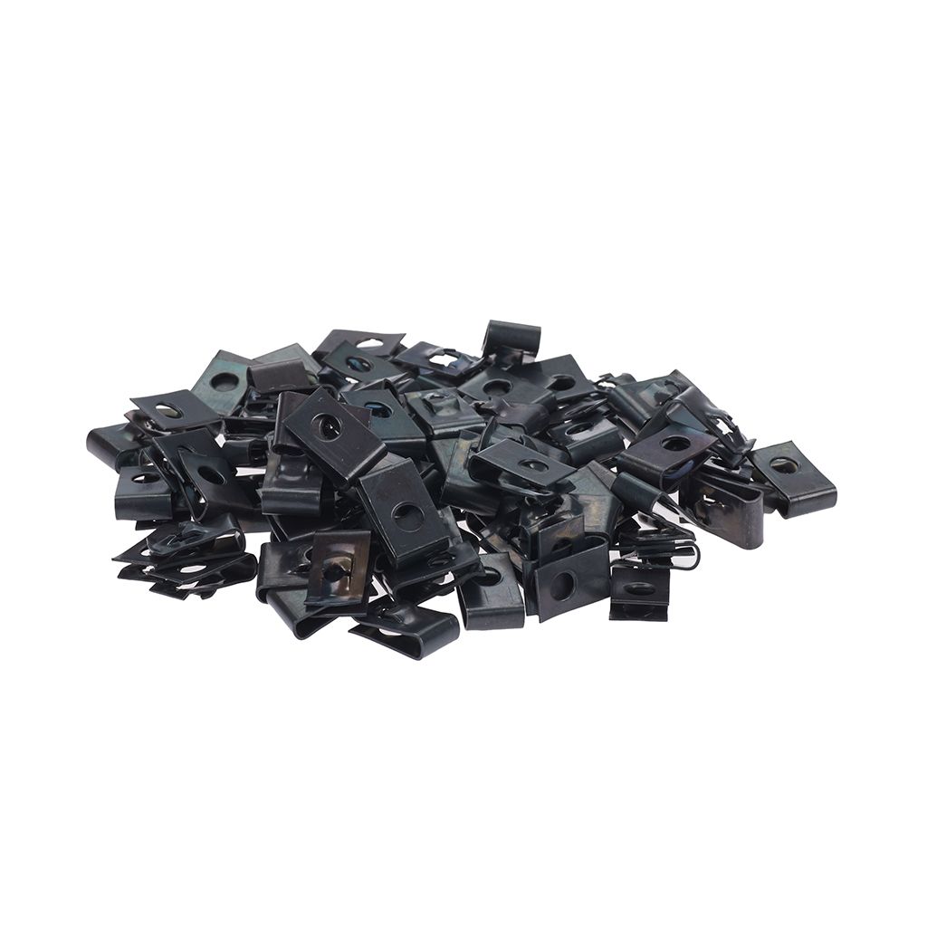 MotoLibre Blechklammern 4,2mm Loch 50er Box schwarz