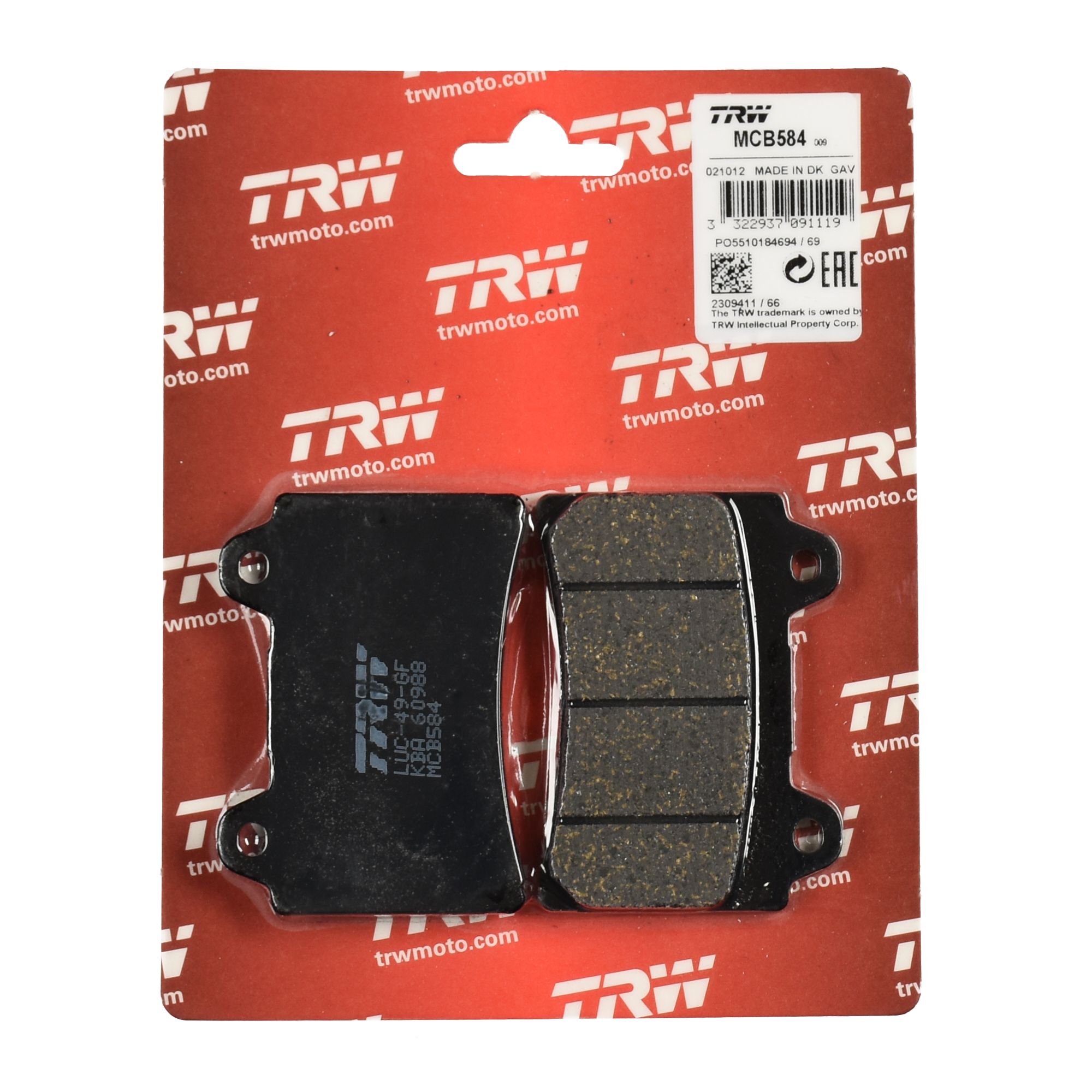 TRW Bremsbelag organisch