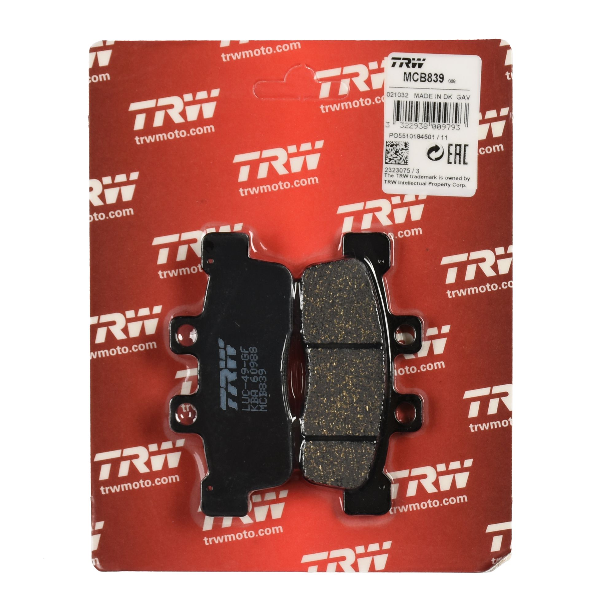 TRW Bremsbelag organisch