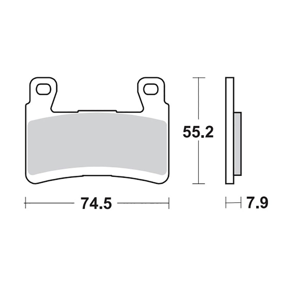 Moto-Master Bremsbelag RoadPRO Sinter vorn
