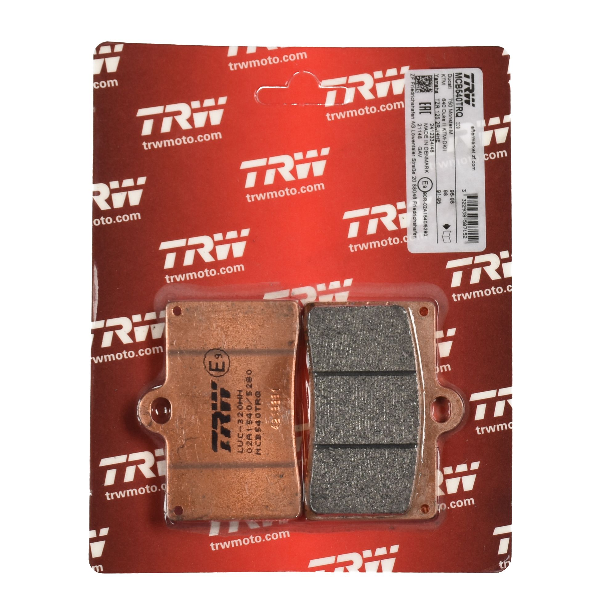 TRW Bremsbelag Sinter Racing ABE