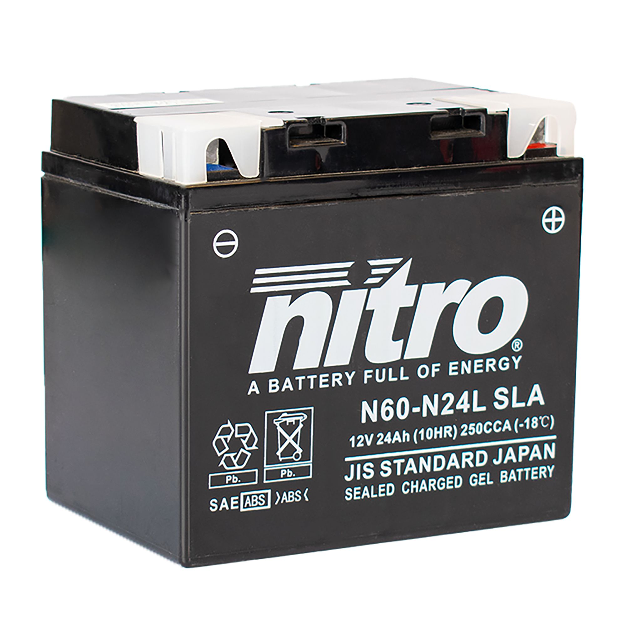 Nitro Batterie 12V 24AH Y60-N24L-A Gel
