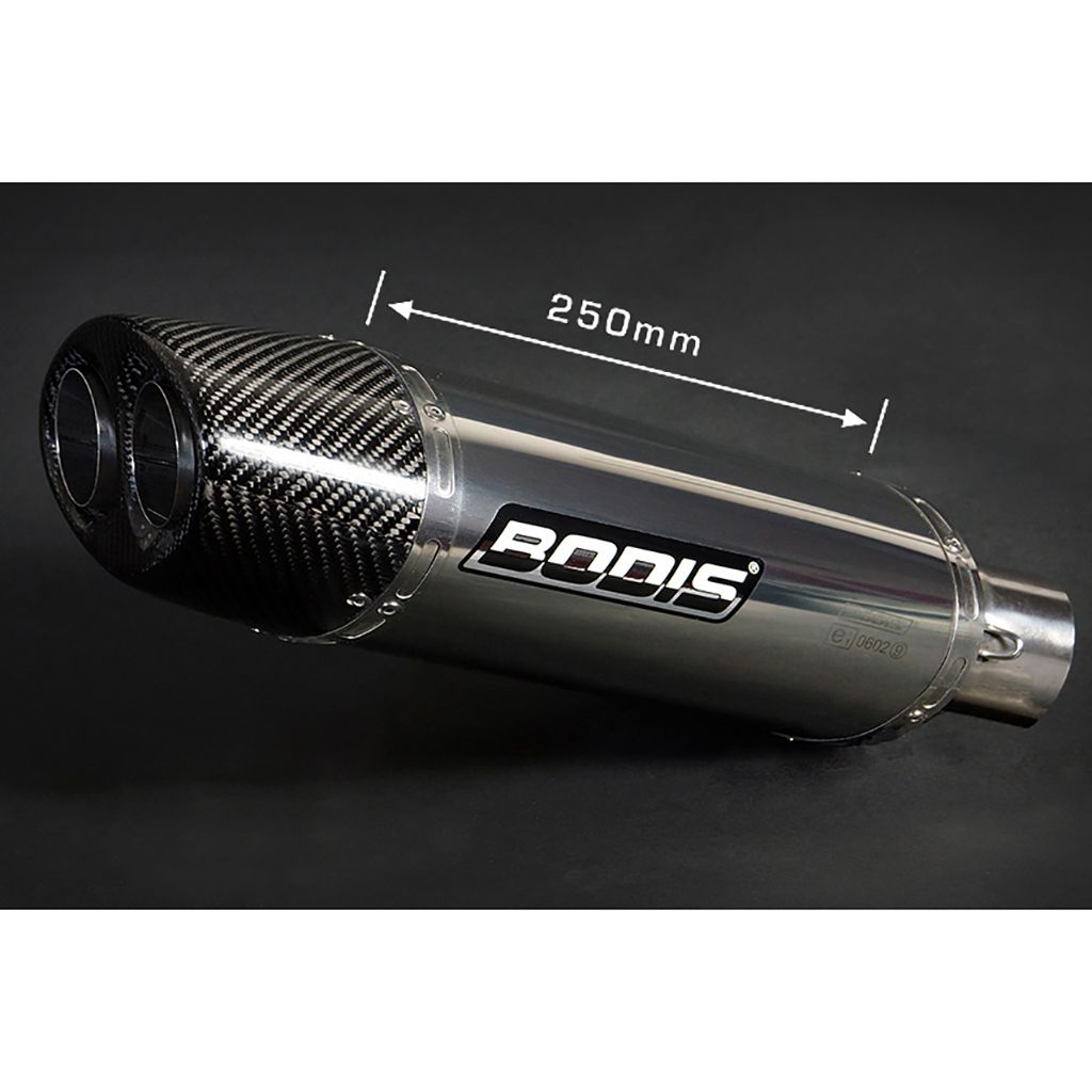 Bodis Auspuff Oval Q1 Slip-On Edelstahl
