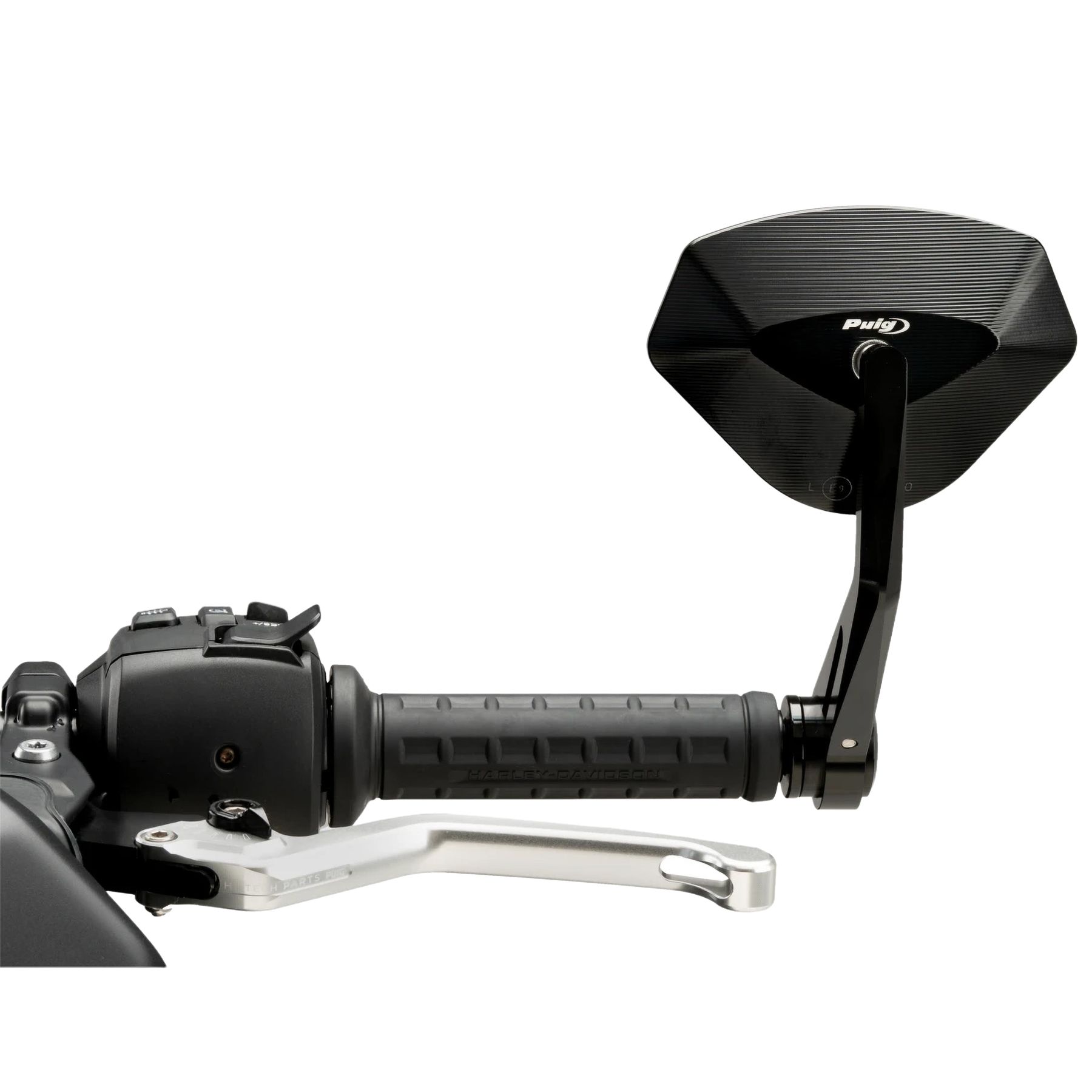 Puig Lenkerendenspiegel 21618N Aluminium schwarz inkl. Adapter