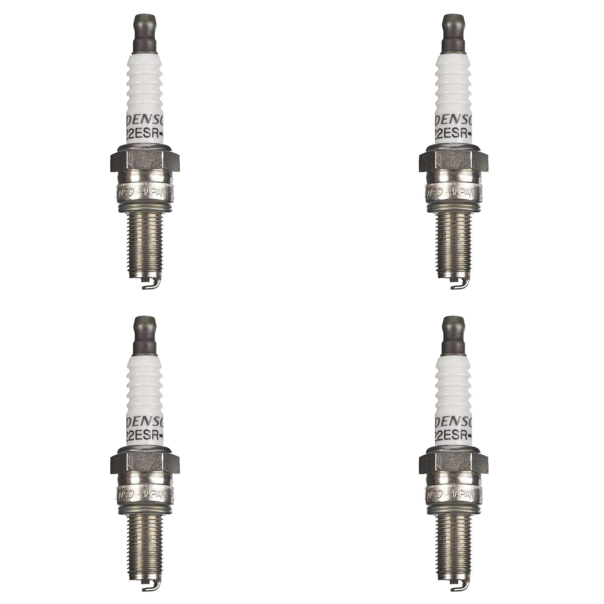 DENSO Zündkerze U22ESR-NB m. fester Mutter 4er Set