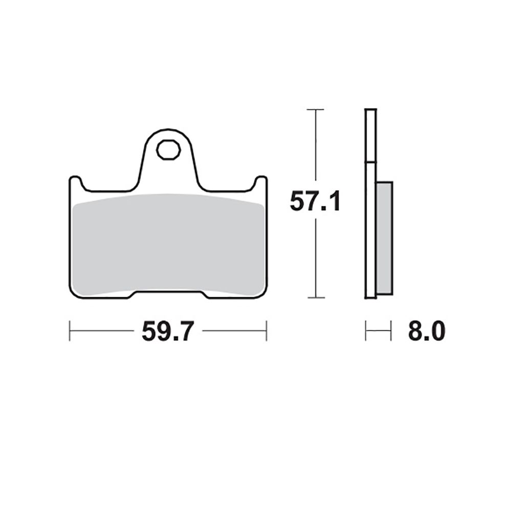 Moto-Master Bremsbelag RoadPRO Sinter hinten