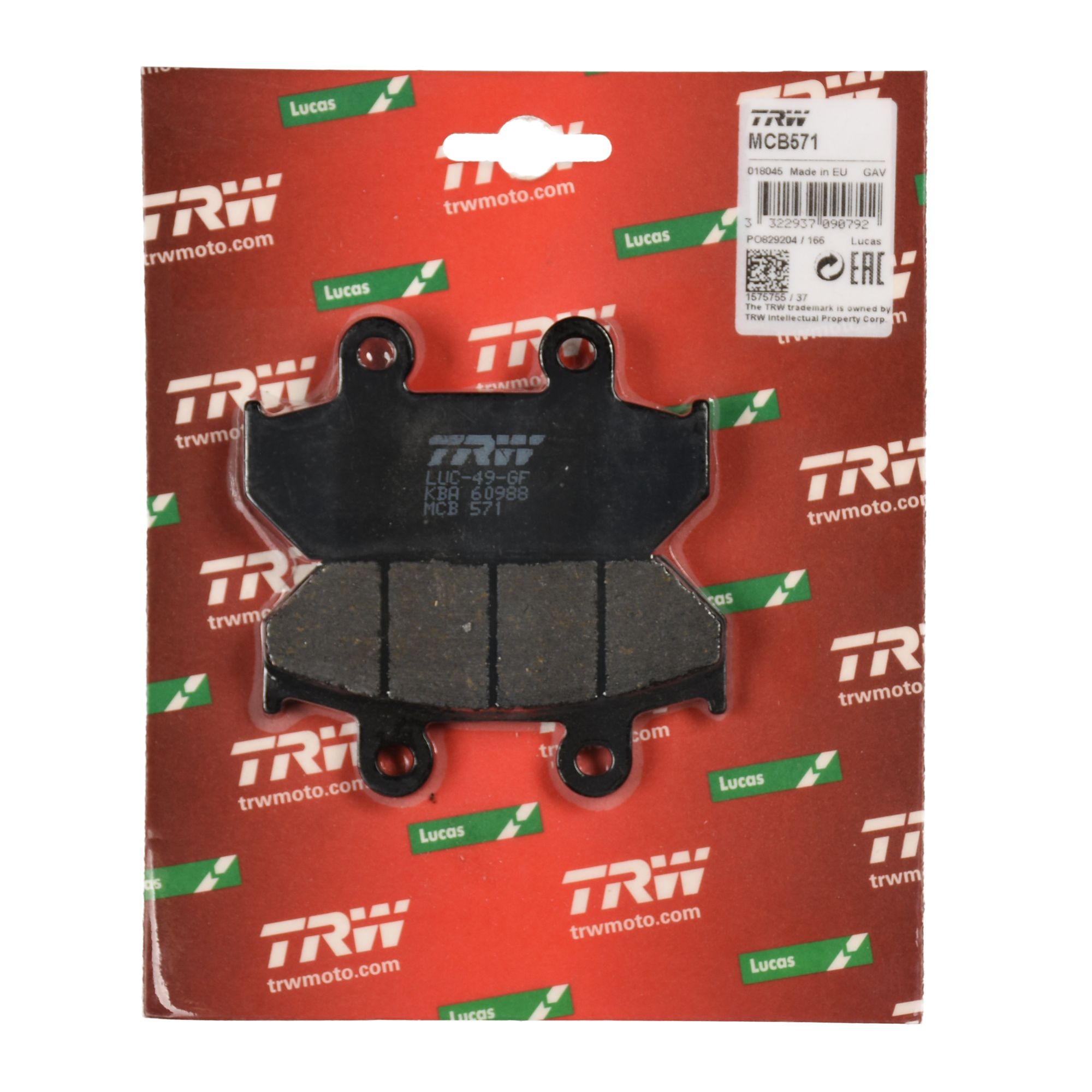 TRW Bremsbelag organisch