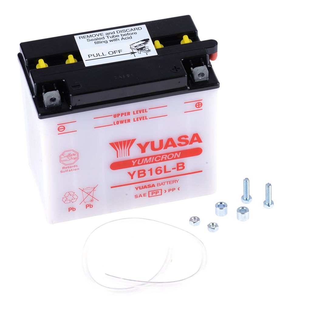 Yuasa Batterie 12V 19AH YB16L-B Blei-Säure 51911 ohne Säurepack