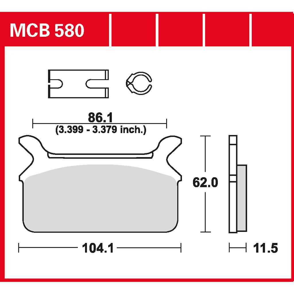 TRW Bremsbelag organisch