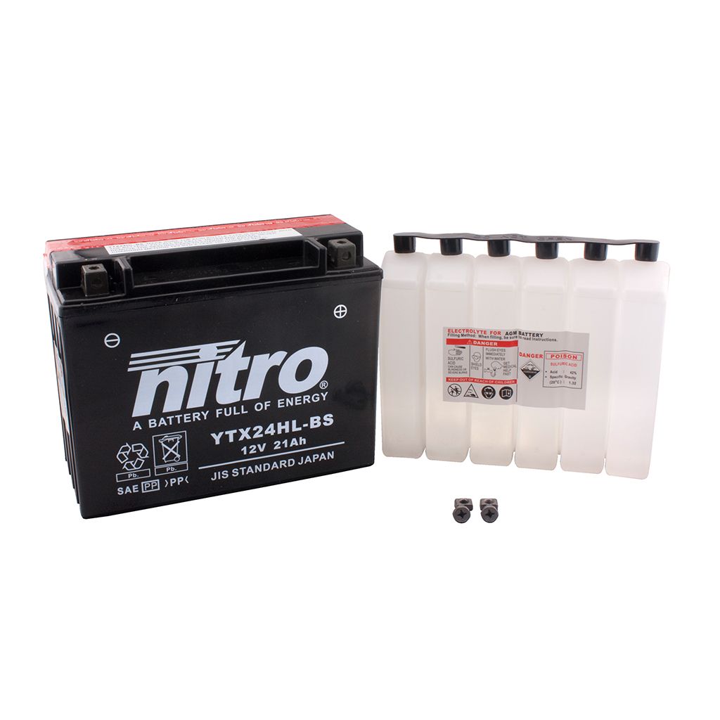 Nitro Batterie 12V 21AH YTX24HL-BS Wartungsfrei