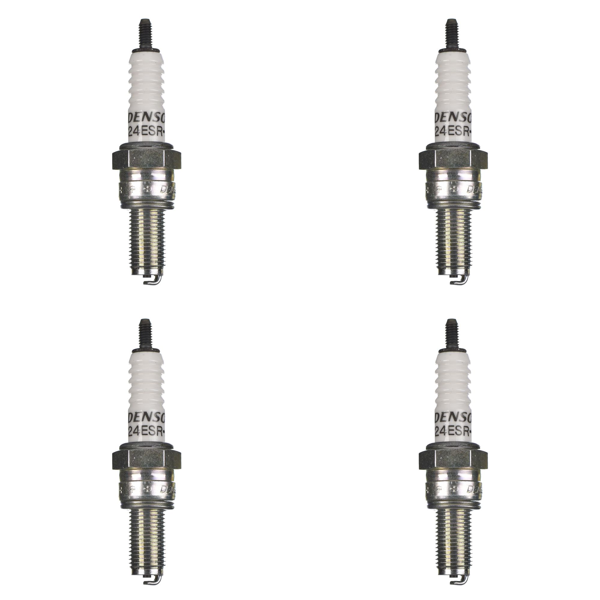 DENSO Zündkerze U24ESR-N m. Schraub-Nippel 4er Set
