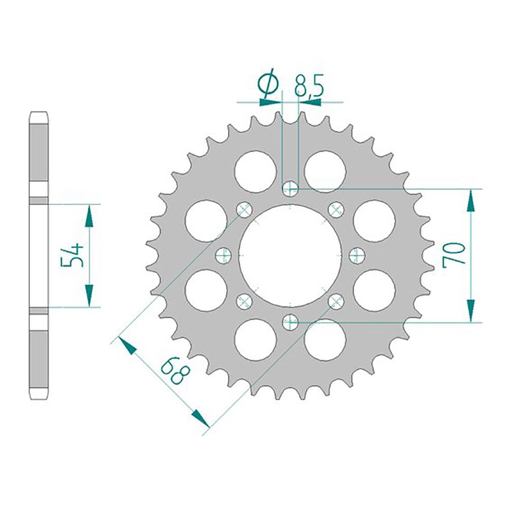 AFAM Kettenrad STAHL #420 40 Zähne