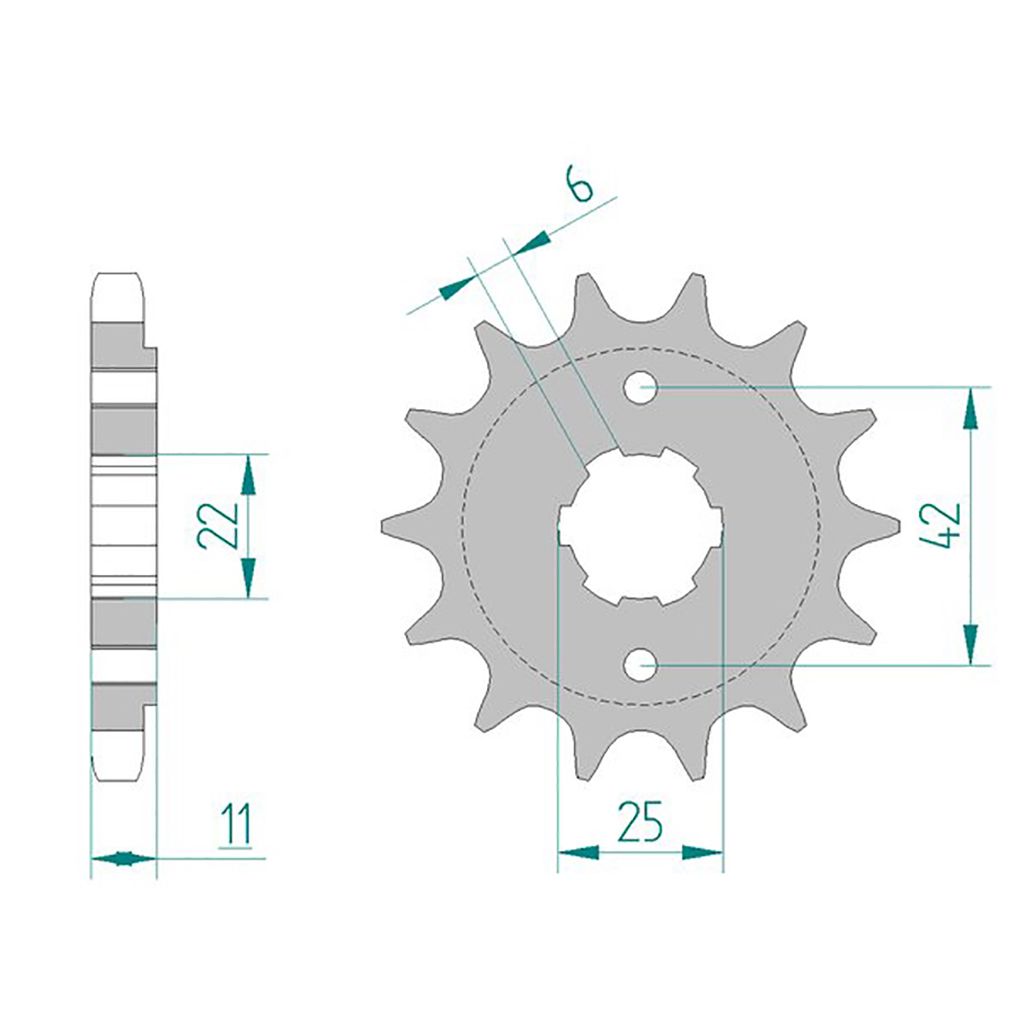 Esjot Ritzel 20505-17 #530 17 Zähne