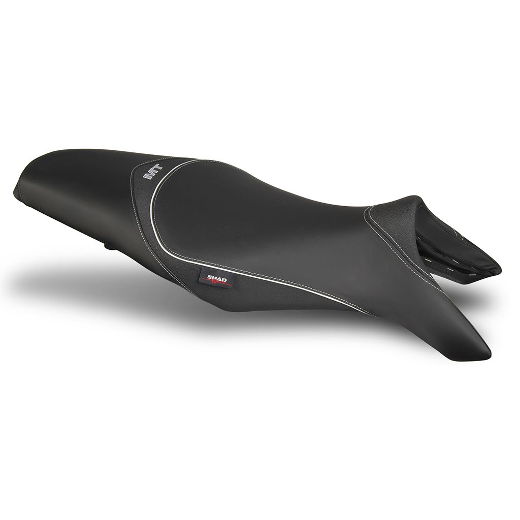 SHAD Sitzbank Schwarz mit grauer Naht