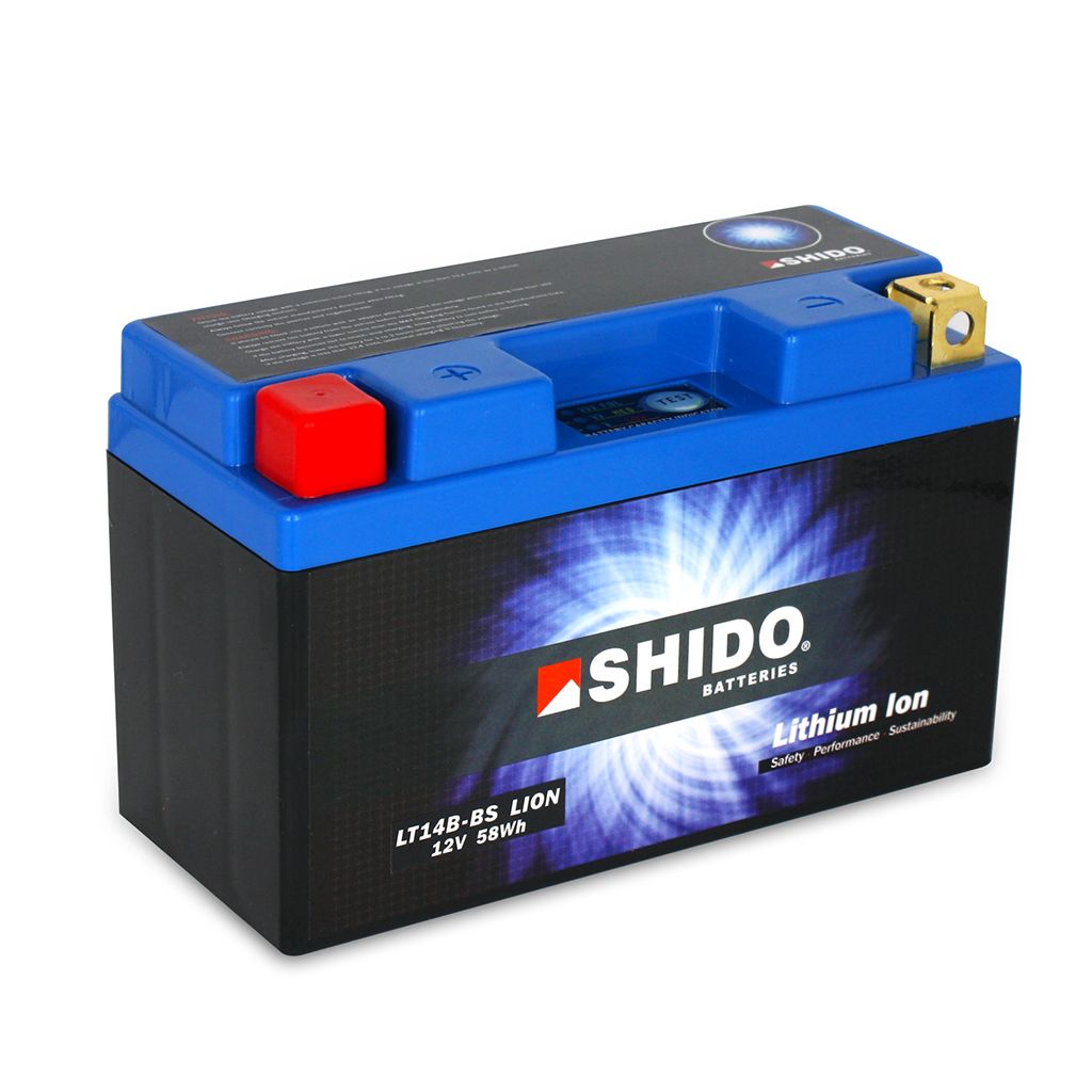 Shido Batterie 12V 4,8AH12AH YT14B-BS Lithium-Ionen 51293