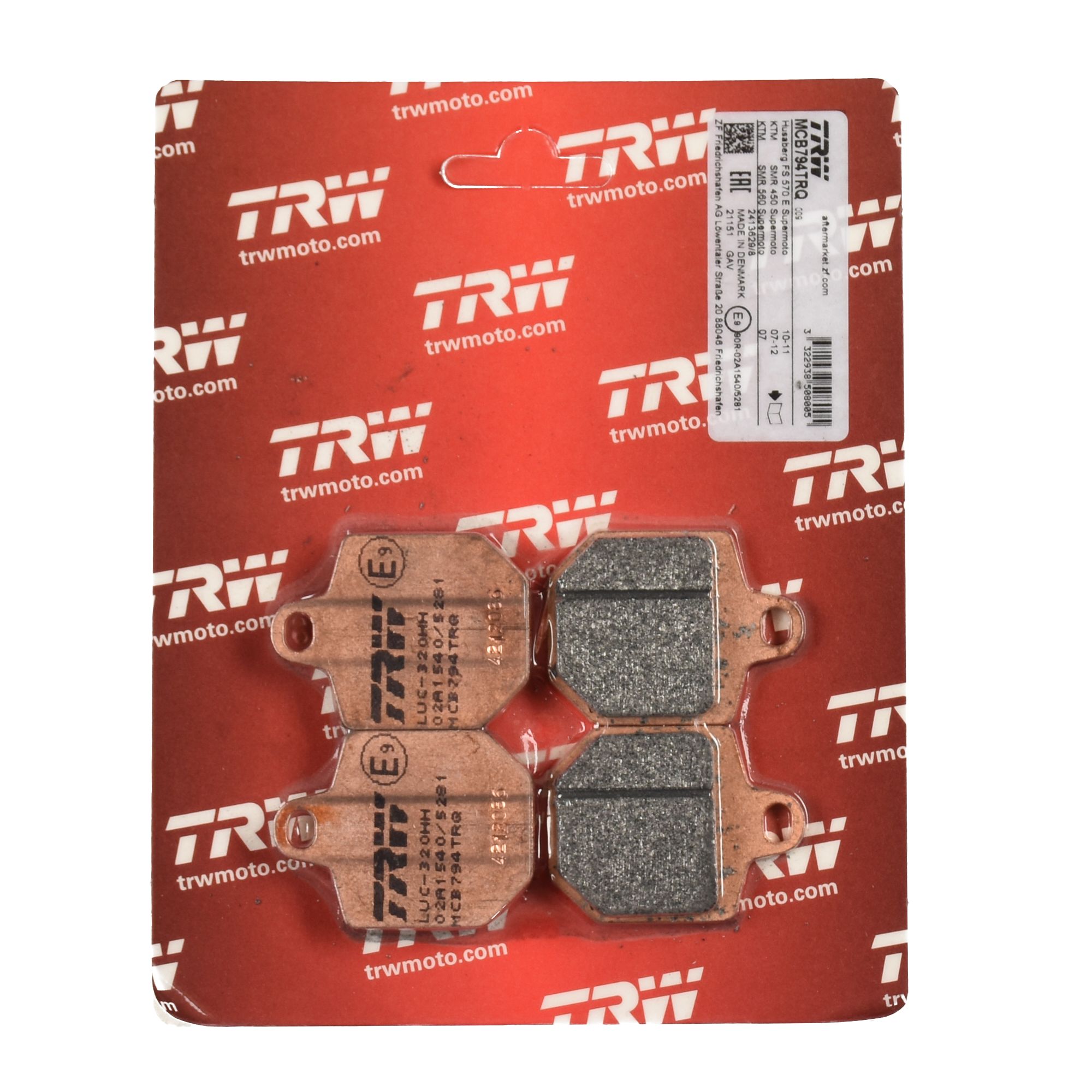 TRW Bremsbelag Sinter Racing ABE