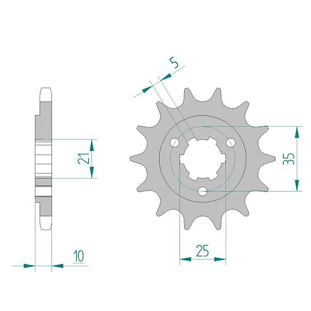 AFAM Ritzel #525 15 Zähne