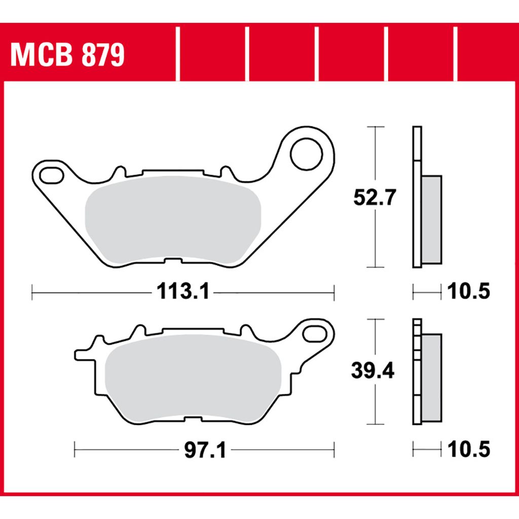 TRW Bremsbelag organisch