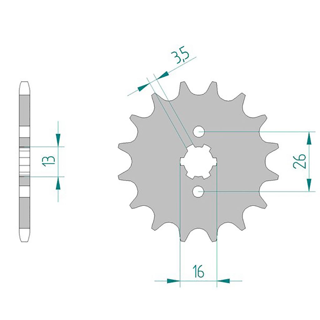 AFAM Ritzel #420 12 Zähne