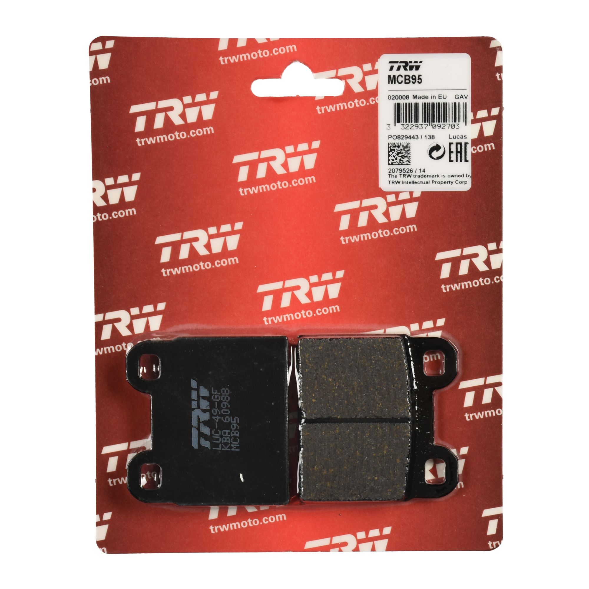 TRW Bremsbelag organisch