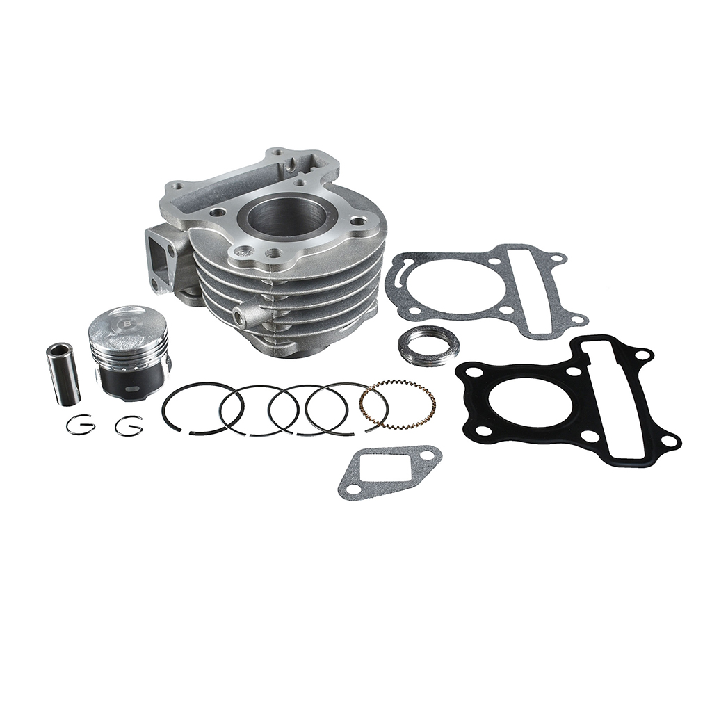 ScooterLibre Zylinder 50ccm AC f. China 50ccm 4-Takt GY6 139QMB/QMA für 2 Ventile mit Anbauteile