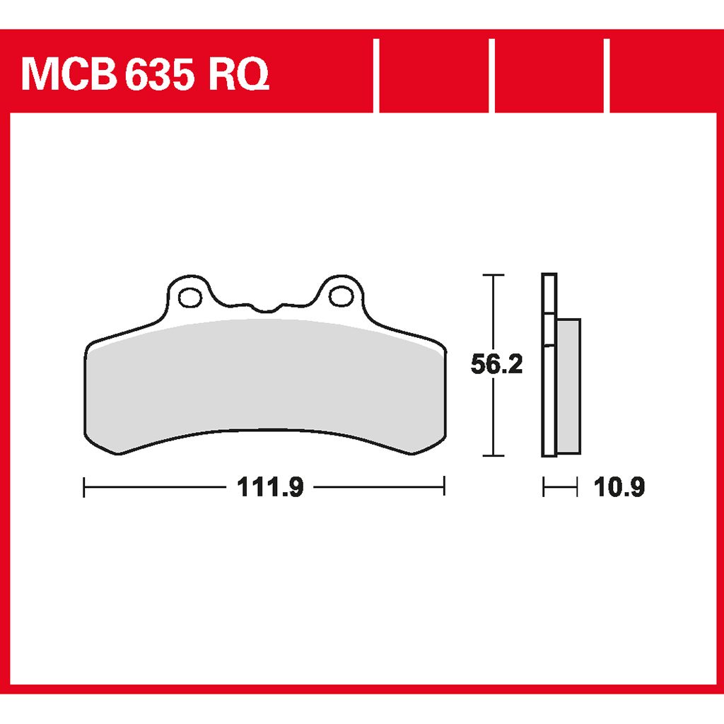 TRW Bremsbelag organisch Racing