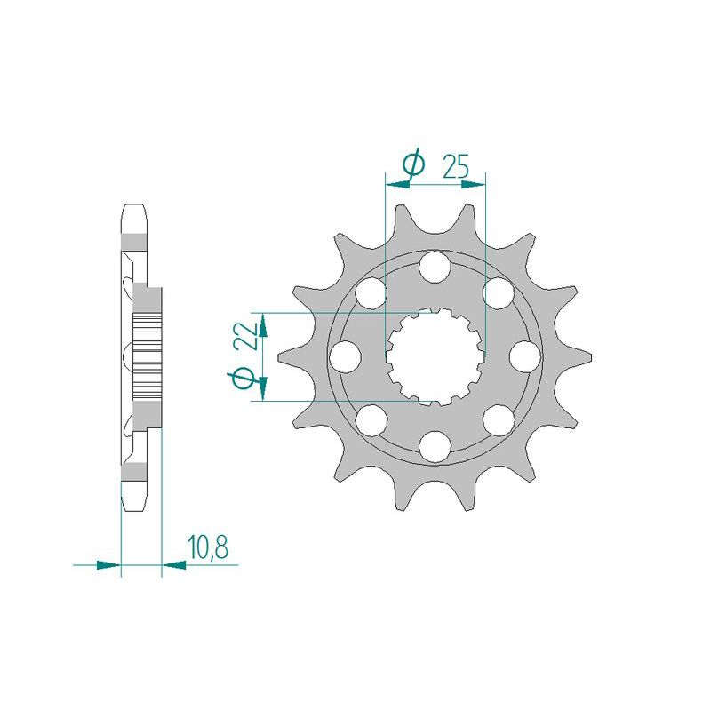 AFAM Ritzel #525 Sport f. MV 910-1090 15 Zähne