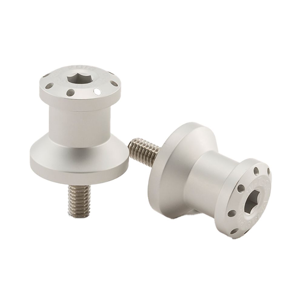 Puig Ständeraufnahme und Schwingenschutz M6 silber