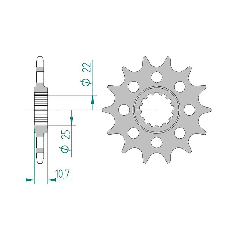 Esjot Ritzel 21511-17 #520 Sport 17 Zähne